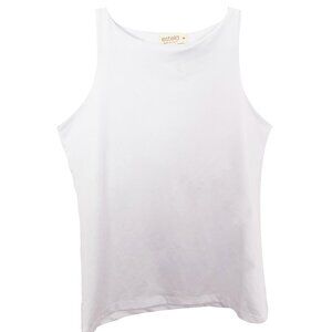 White tank, top built-in bra